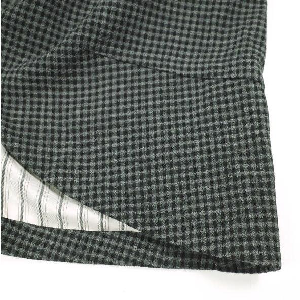 新品 Omar Afridi オマールアフリディ 21SS AUTOMATISM JACKET GINGHAM CHECK ギンガムチェック ウールジャケット M GRAY 定価90,200円 |  | 05