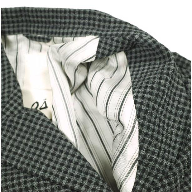 新品 Omar Afridi オマールアフリディ 21SS AUTOMATISM JACKET GINGHAM CHECK ギンガムチェック ウールジャケット M GRAY 定価90,200円 |  | 07