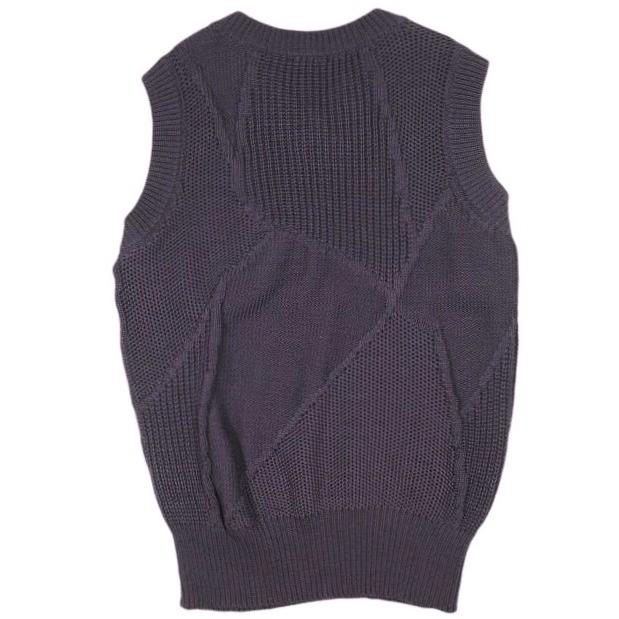 新品 Omar Afridi オマールアフリディ 22SS PANELLED VEST パネルVネックニットベスト 46 ARABIS PURPLE セーター 定価66,000円 トップス |  | 01