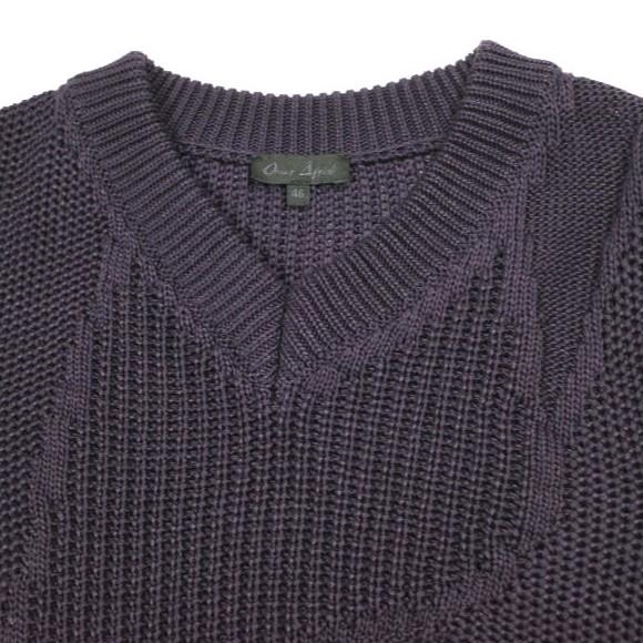 新品 Omar Afridi オマールアフリディ 22SS PANELLED VEST パネルVネックニットベスト 46 ARABIS PURPLE セーター 定価66,000円 トップス |  | 04