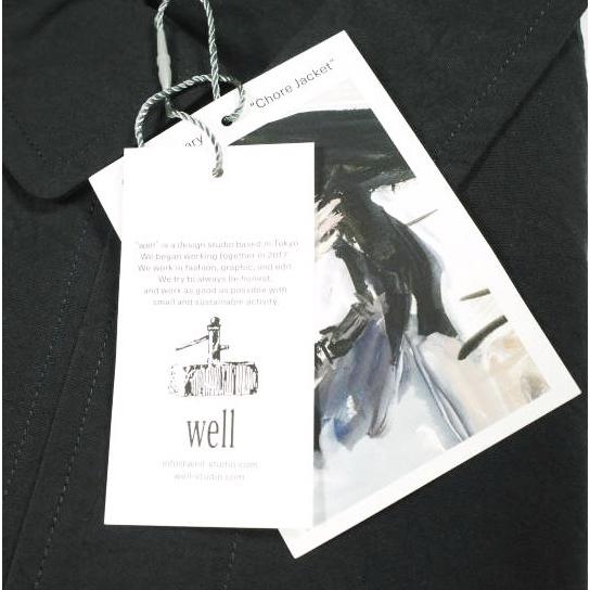 新品 well ウェル 20SS 日本製 Chore Jacket II ナイロンカバーオール WJ20XX01 2 BLACK チョアジャケット アウター g26412 |  | 03