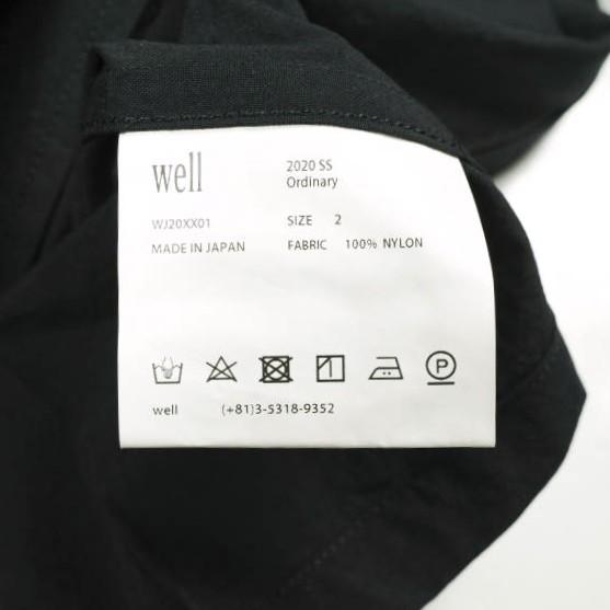 新品 well ウェル 20SS 日本製 Chore Jacket II ナイロンカバーオール WJ20XX01 2 BLACK チョアジャケット アウター g26412 |  | 08