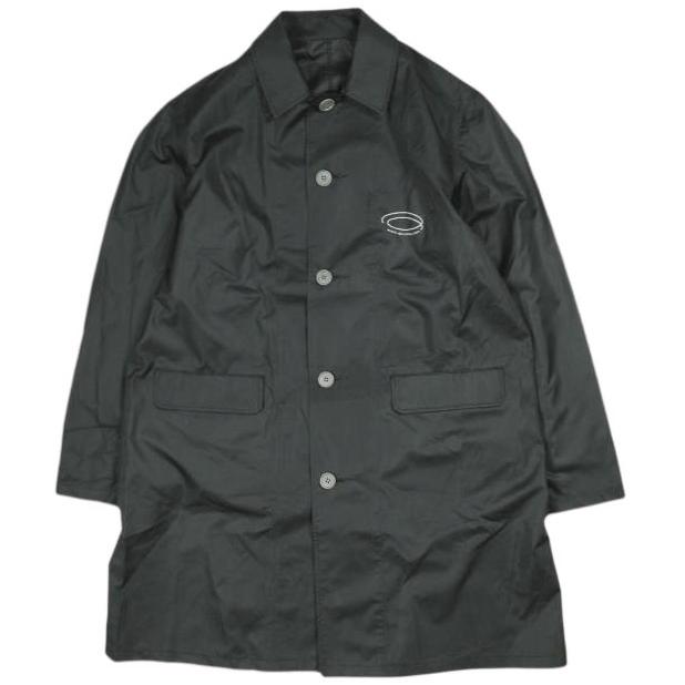 新品 well ウェル 21SS 日本製 WELL SHOP OVER ナイロンショップコート WC21XX01 2 BLACK ステンカラーコート アウター g26414 | 