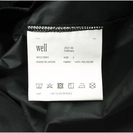 新品 well ウェル 21SS 日本製 WELL SHOP OVER ナイロンショップコート WC21XX01 2 BLACK ステンカラーコート アウター g26414 |  | 08