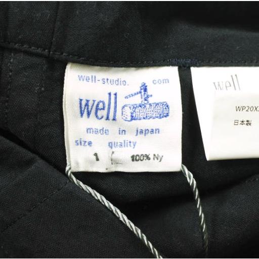 新品 well ウェル 20SS 日本製 Chore Pants ナイロンチョアパンツ WP20XX01 1 BLACK ボトムス g26418 |  | 07