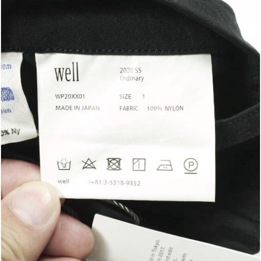 新品 well ウェル 20SS 日本製 Chore Pants ナイロンチョアパンツ WP20XX01 1 BLACK ボトムス g26418 |  | 08