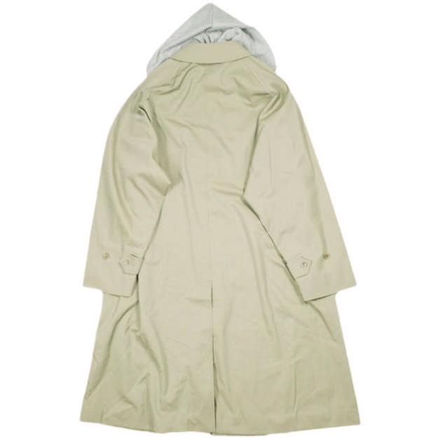 新品 un/unbient アン ウールコットンギャバジン バルマカーンコート UNACT0819 2 KHAKI アンビエント フード ステンカラー 定価104,500円 |  | 01