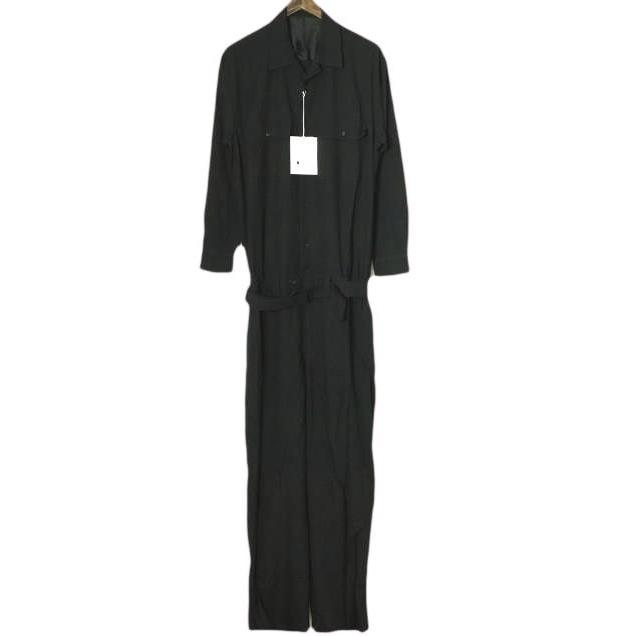 新品 un/unbient アン 日本製 Rayon Jumpsuit オールインワン UNAL01 2 BLACK ジャンプスーツ アンビエント ツナギ 定価59,400円 g26420 | 