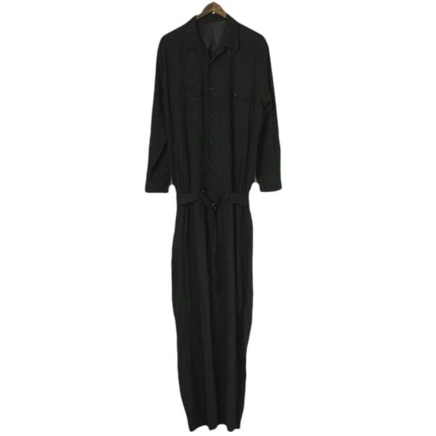 新品 un/unbient アン 日本製 Rayon Jumpsuit オールインワン UNAL01 2 BLACK ジャンプスーツ アンビエント ツナギ 定価59,400円 g26421 | 