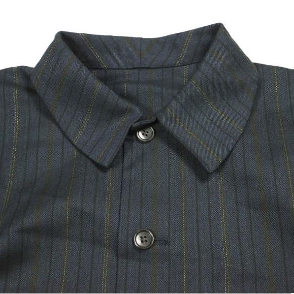 新品 un/unbient アン tatシリーズ ファーストグランスジャケット 3 Navy Stripe アンビエント ストライプ カバーオール 定価58,300円 |  | 03