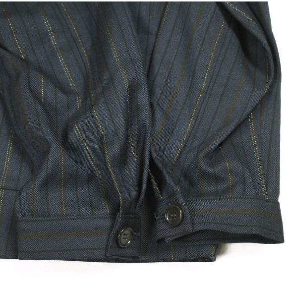 新品 un/unbient アン tatシリーズ ファーストグランスジャケット 3 Navy Stripe アンビエント ストライプ カバーオール 定価58,300円 |  | 04