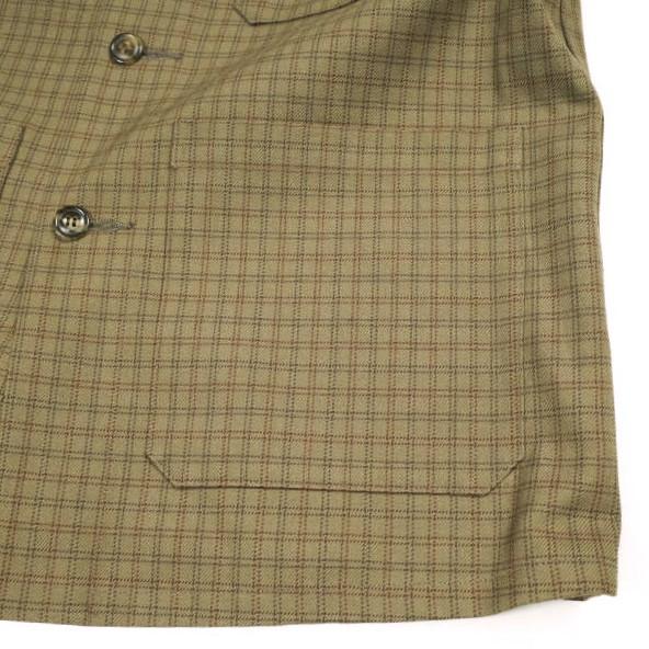 新品 un/unbient アン tatシリーズ ファーストグランスジャケット 2 BROWN アンビエント チェック カバーオール ブルゾン 定価50,600円 |  | 04