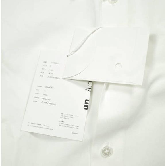新品 un/unbient アン 日本製 REGULAR COLLAR SHIRTS ブロードクロス レギュラーカラーシャツ UNSH31-1 1 WHITE アンビエント トップス |  | 02