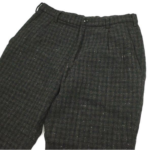 新品 un/unbient アン CLASSIC WOOL TWEED 1TUCK PANTS クラシックウールツイード1タックパンツ UNAP4319 2 Black Brown Check チェック |  | 03