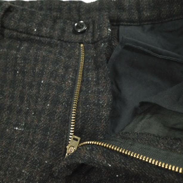 新品 un/unbient アン CLASSIC WOOL TWEED 1TUCK PANTS クラシックウールツイード1タックパンツ UNAP4319 2 Black Brown Check チェック |  | 04