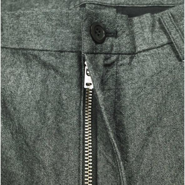 新品 un/unbient アン 2TUCK TROUSERS コットンウールツータックトラウザーズ 3 CHARCOAL アンビエント ワイド バギー パンツ 定価38,500円 |  | 04