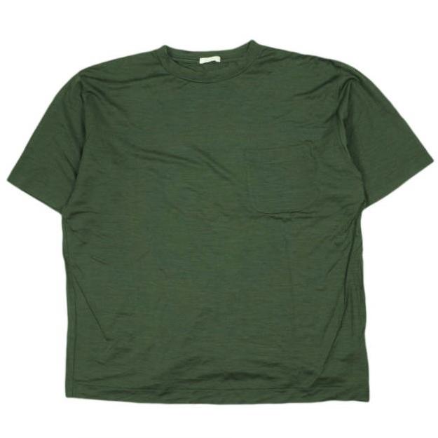 COMOLI コモリ 日本製 ウール天竺 半袖クルー M01-05009 2 Green Tシャツ トップス g26449 | 