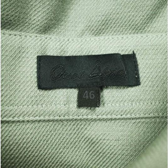 Omar Afridi オマールアフリディ 22AW DISTORTED SHIRT COTTON TWILL 変形 オーバーサイズシャツ 46 MINT GREEN ロング丈 定価95,700円 |  | 03
