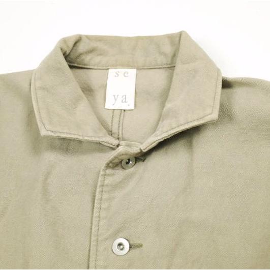 seya. セヤ 23AW 日本製 TOFU DENIM JACKET パウダーデニムジャケット 2 LIME STONE Gジャン Cristaseya アウター g26457 |  | 03