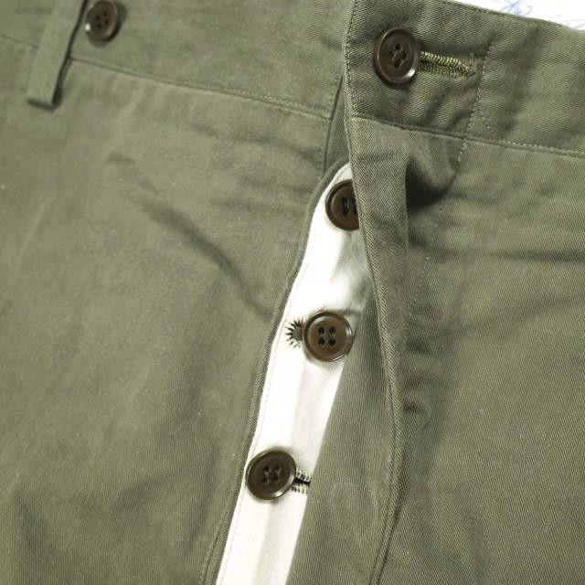 The crooked Tailor ザクルーキットテーラー 日本製 Pret-a-porter Work Trousers コットンツイル ワークトラウザーズ 46 Olive パンツ |  | 04