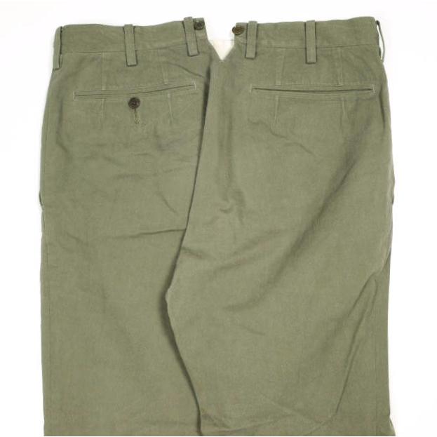The crooked Tailor ザクルーキットテーラー 日本製 Pret-a-porter Work Trousers コットンツイル ワークトラウザーズ 46 Olive パンツ |  | 05