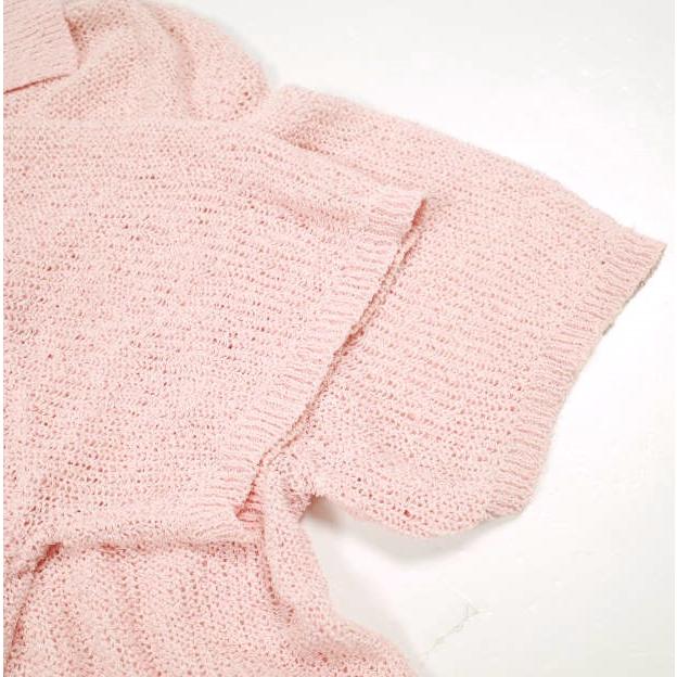 Kota Gushiken コウタグシケン 22SS 日本製 Tarotisse Face Shirt タロティスフェイスシャツ KGSS22-K02 2 Pink 半袖 ニット 開襟 トップス |  | 04