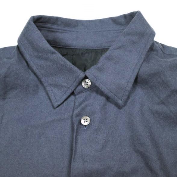 un/unbient アン 23AW 日本製 REGULAR COLLAR SHIRTS super140s wool flannel レギュラーカラーシャツ UNSH31 1 FADED BLUE アンビエント |  | 02