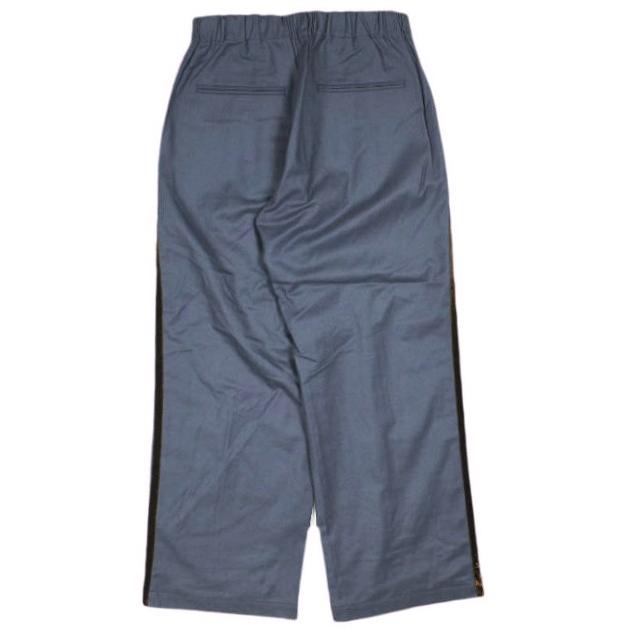 un/unbient アン 23AW EASY TROUSERS BOOTS Super140s ウールフランネル イージートラウザーズ UNPT64 1 FADE BLUE サイドライン パンツ |  | 01