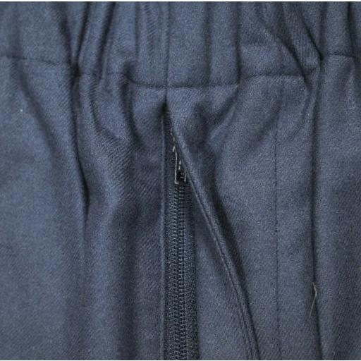 un/unbient アン 23AW EASY TROUSERS BOOTS Super140s ウールフランネル イージートラウザーズ UNPT64 1 FADE BLUE サイドライン パンツ |  | 03