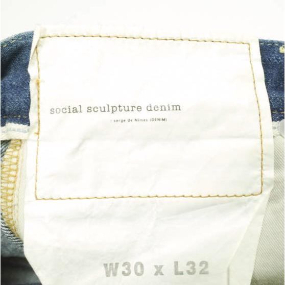 visvim ビズビム 15SS SOCIAL SCULPTURE DENIM 09D5 ソーシャルスカルプチャーデニム スリムテーパード 0115105005015 30 カットオフ |  | 08