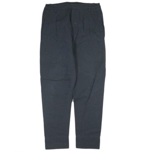 LEMAIRE ルメール 1タックテーパードイージーパンツ 46 NAVY ボトムス g26473 | 