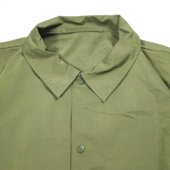 KUON クオン 日本製 裂き織りコーチジャケット SAKIORI COACH JACKET 1802J02＃B L OLIVE 襤褸 BORO 久遠 アウター g26480 |  | 02