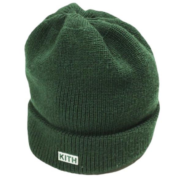 KITH NYC キス 23AW Classic Beanie クラシックビーニー Chronicle グリーン KITH＆KIN ボックスロゴ ニットキャップ ニット帽 |  | 01
