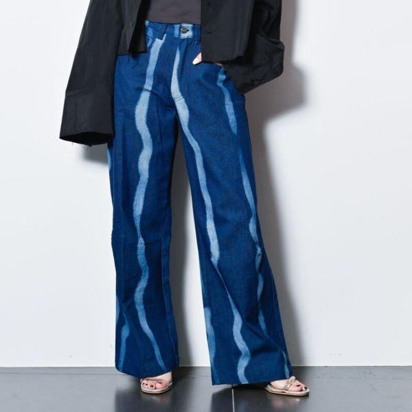 SUKU HOME スクホーム 25SS WIDE LEG DENIM PANT DUNE NO.29 ワイドデニムパンツ XS Indigo ジップフライ ジーンズ CITYSHOP ボトムス |  | 02