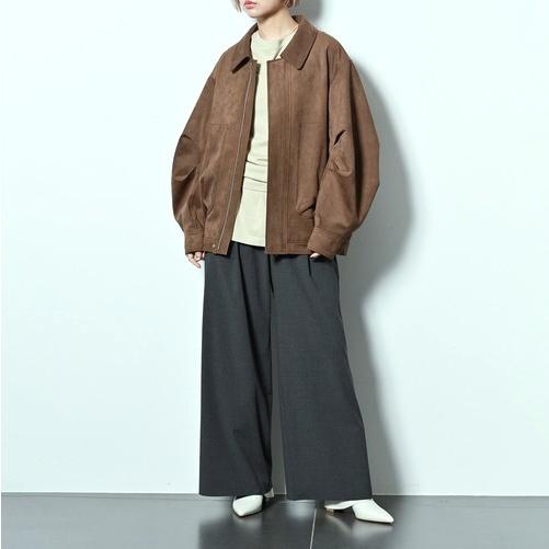 CITYSHOP シティショップ 25SS FAUX SUEDE VOLUME BLOUSON フェイクスエードボリュームブルゾン 25011042848010 BROWN レザージャケット |  | 02