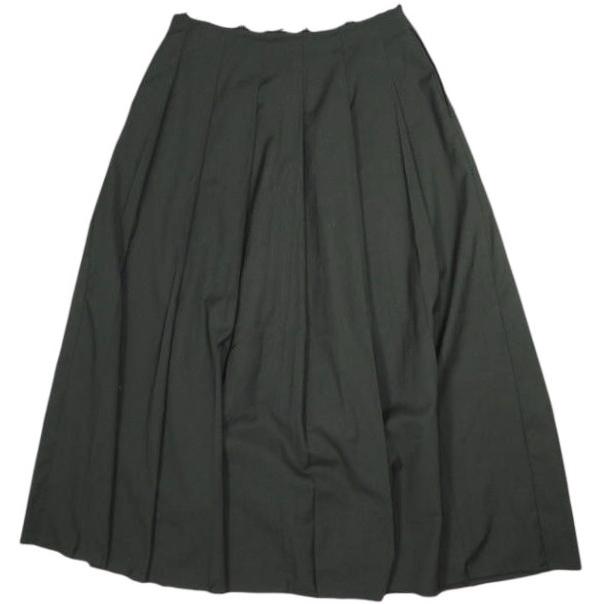 CITYSHOP シティショップ 25AW TR PLEATS SKIRT プリーツスカート 25060042822040 38 BLACK カットオフ ロング ボトムス g26535 | 