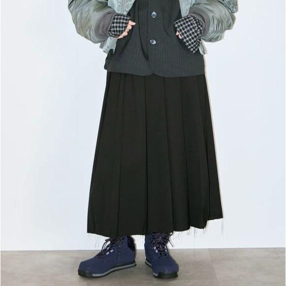 CITYSHOP シティショップ 25AW TR PLEATS SKIRT プリーツスカート 25060042822040 38 BLACK カットオフ ロング ボトムス g26535 |  | 02