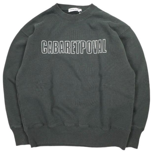 新品 CABARET POVAL キャバレーポヴァール 26SS Frost Fade PH Logo Crewneck 裏起毛 ロゴクルーネックスウェット 26SS-PVA-SW01 M BLACK | 