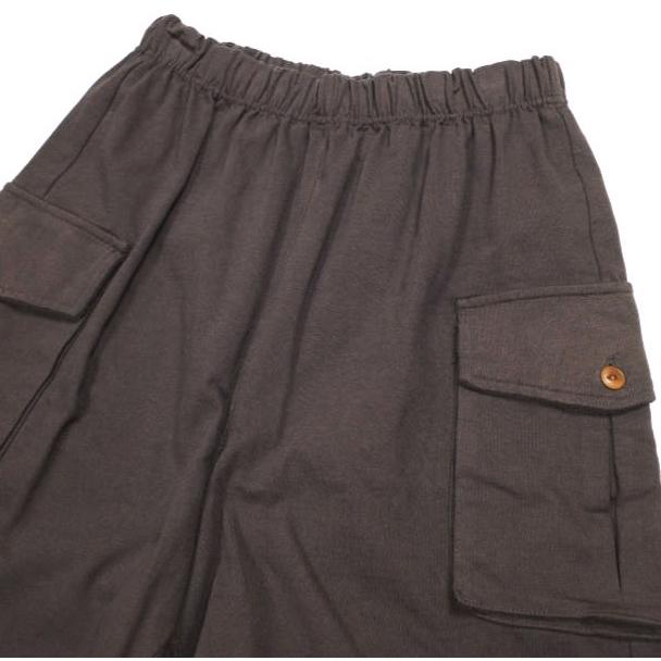 新品 wonderland ワンダーランド 25SS Cargo Short Pants ヘヴィー天竺 カーゴショートパンツ WL25SS-PT01 L RAISIN イージー ショーツ |  | 03