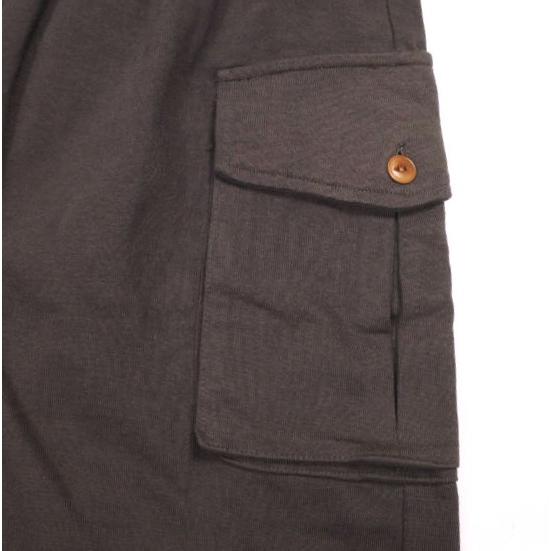 新品 wonderland ワンダーランド 25SS Cargo Short Pants ヘヴィー天竺 カーゴショートパンツ WL25SS-PT01 L RAISIN イージー ショーツ |  | 04