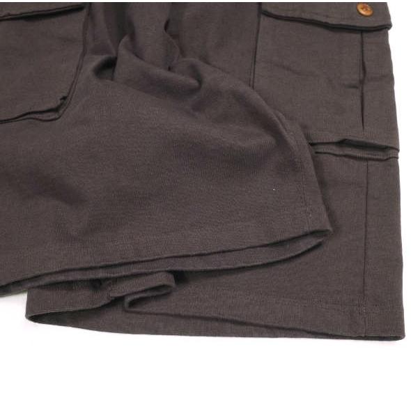 新品 wonderland ワンダーランド 25SS Cargo Short Pants ヘヴィー天竺 カーゴショートパンツ WL25SS-PT01 L RAISIN イージー ショーツ |  | 05