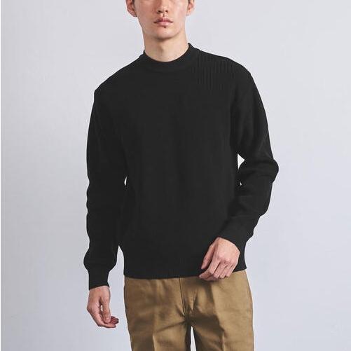 UNITED ARROWS ユナイテッドアローズ 日本製 UASB コットンアクリル クルーネックニット 1113-248-4335 M BLACK セーター トップス g26570 |  | 02