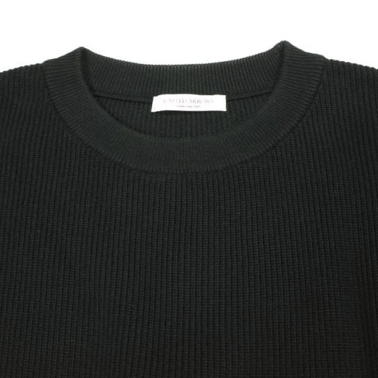 UNITED ARROWS ユナイテッドアローズ 日本製 UASB コットンアクリル クルーネックニット 1113-248-4335 M BLACK セーター トップス g26570 |  | 04