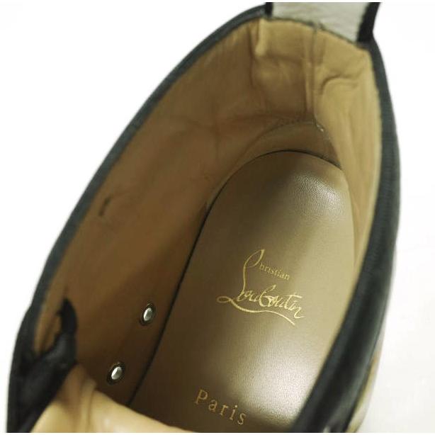 Christian Louboutin クリスチャンルブタン Lou Pik Pik Orlato Patent Bazin スタッズハイカットスニーカー 41(26cm) シューズ g26575 |  | 07