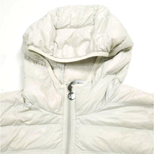 EMPORIO ARMANI EA7 エンポリオアルマーニ イーエーセブン フーデッド ダウンジャケット 8NPB02 PN29Z S GREIGE ライトダウン 軽量 ロゴ |  | 03