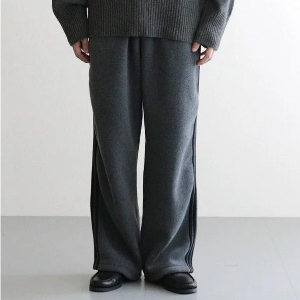 INSCRIRE アンスクリア 25AW Fleece Loose Fit Track Pants フリースルーズフィットトラックパンツ I25AW-BC122 L DK.GREY ユニセックス |  | 02