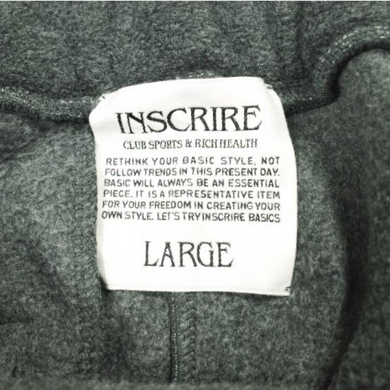 INSCRIRE アンスクリア 25AW Fleece Loose Fit Track Pants フリースルーズフィットトラックパンツ I25AW-BC122 L DK.GREY ユニセックス |  | 03