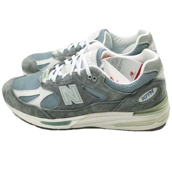 NEW BALANCE x KITH NYC ニューバランス キス 25SS 別注 991V2 U991KH2 US10.5D(28.5cm) Asphalt/Lead/Oyster Mushroom MADE IN ENGLAND |  | 01