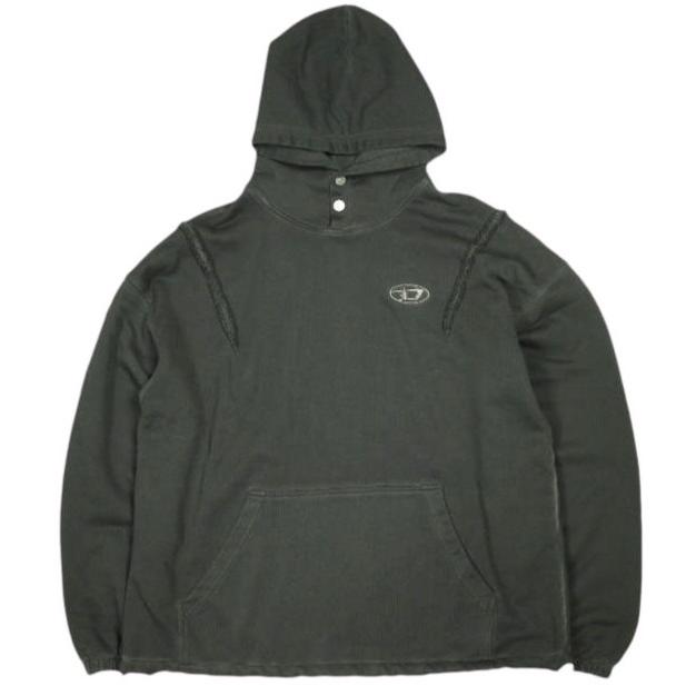 DIESEL x THUG CLUB ディーゼル サグクラブ 25AW 別注 S-THUG-HOODIE / 93RA スウェットプルオーバーパーカー P01579-0SPCF L BLACK | 