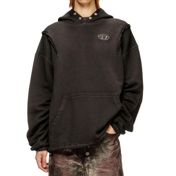 DIESEL x THUG CLUB ディーゼル サグクラブ 25AW 別注 S-THUG-HOODIE / 93RA スウェットプルオーバーパーカー P01579-0SPCF L BLACK |  | 02